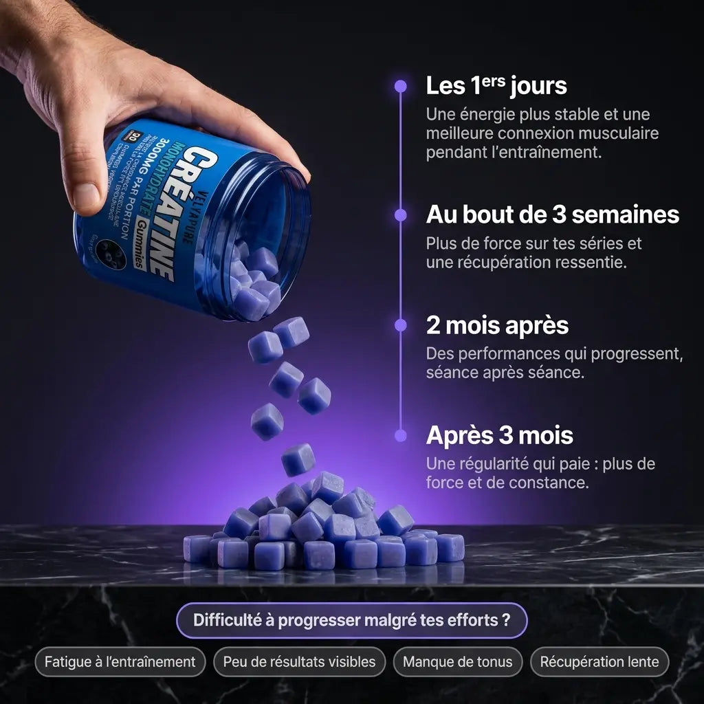 Gummies de Créatine Velyapure — Myrtille