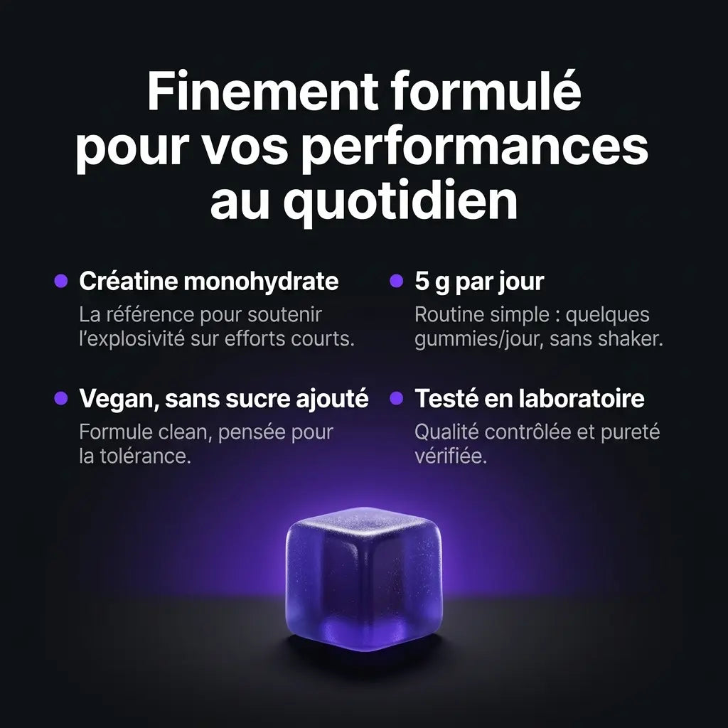 Gummies de Créatine Velyapure — Myrtille