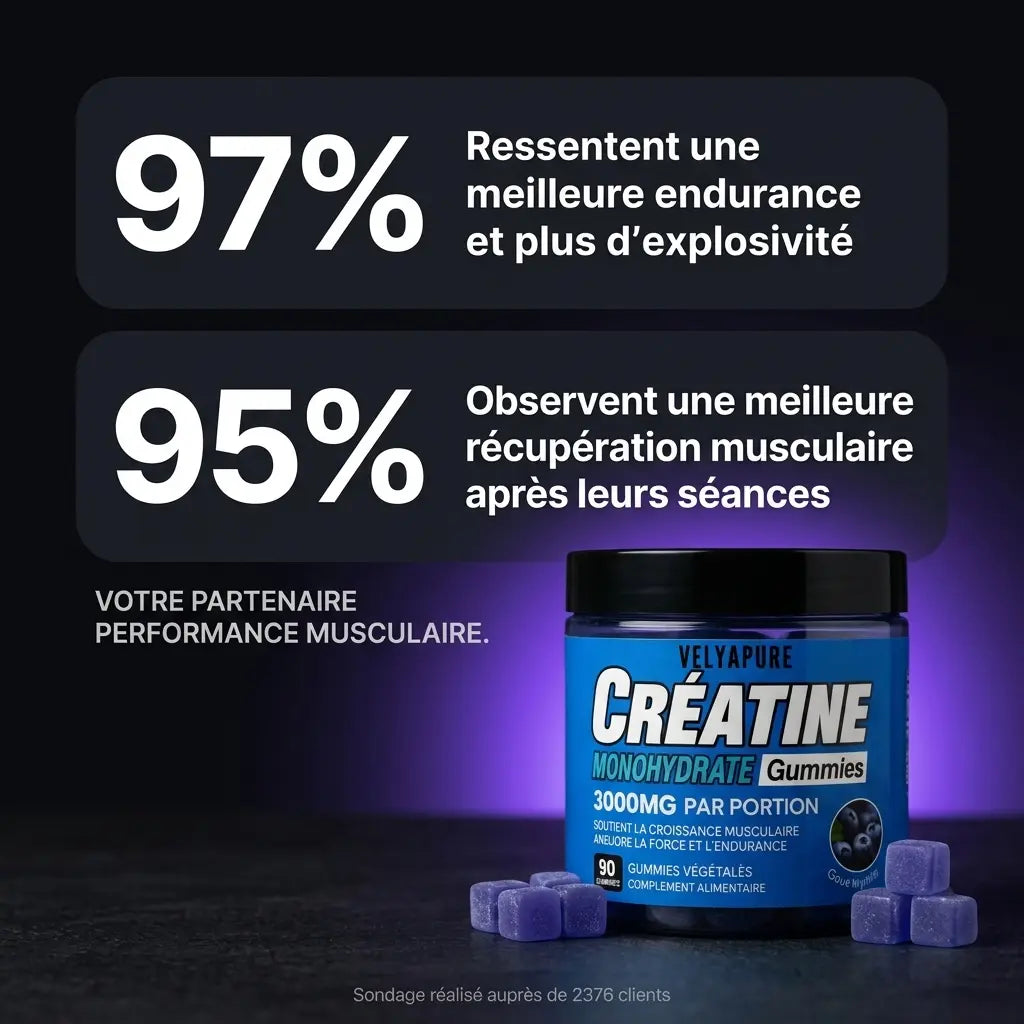 Gummies de Créatine Velyapure — Myrtille
