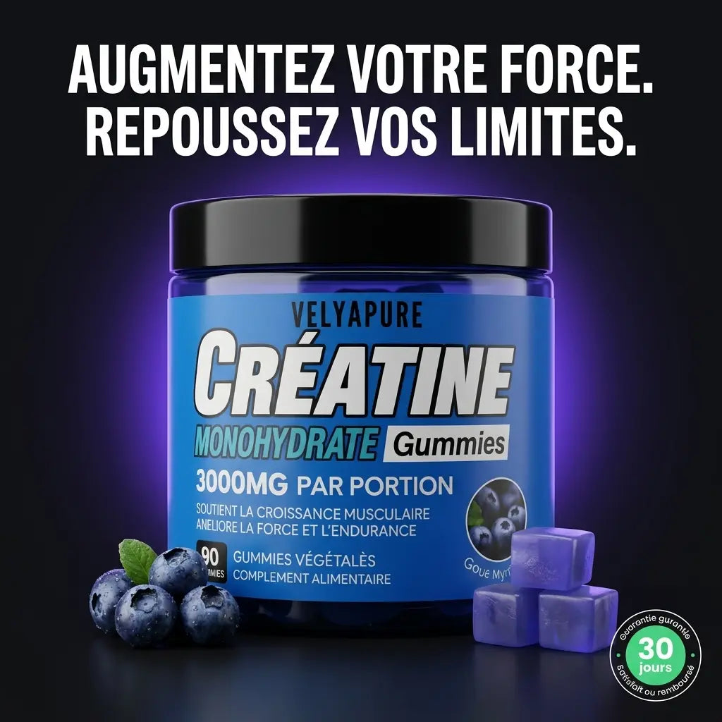 Gummies de Créatine Velyapure — Myrtille